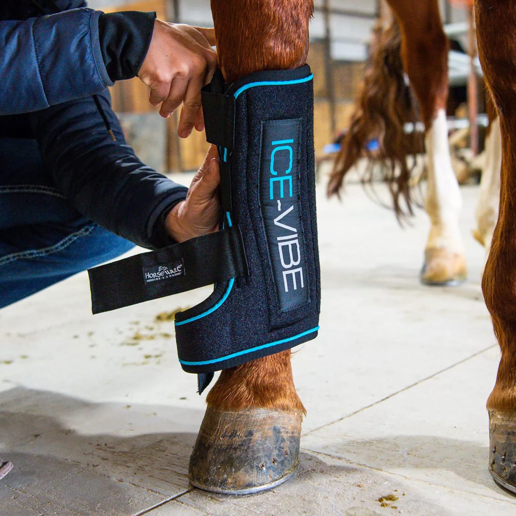 Horseware Ireland Portable Rechargeable Horse Ice-Vibe Boots - Pack of 2, X-Full Size