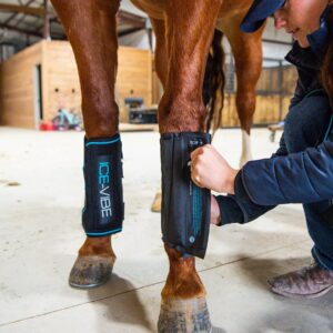 Horseware Ireland Portable Rechargeable Horse Ice-Vibe Boots - Pack of 2, X-Full Size