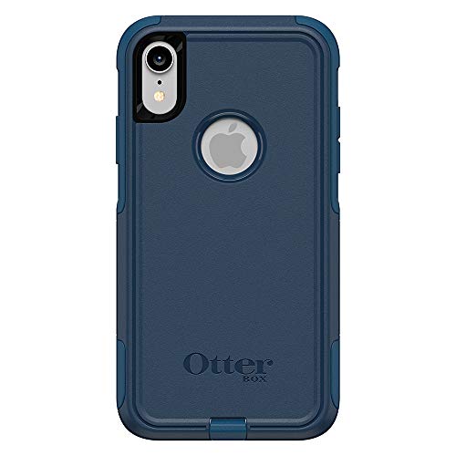 OtterBox iPhone XR Commuter Series Case - BESPOKE WAY (BLAZER BLUE/STORMY SEAS BLUE), slim & tough, pocket-friendly, with port protection