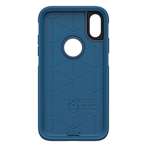 OtterBox iPhone XR Commuter Series Case - BESPOKE WAY (BLAZER BLUE/STORMY SEAS BLUE), slim & tough, pocket-friendly, with port protection