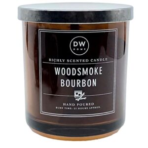 dw home woodsmoke bourbon scented candle
