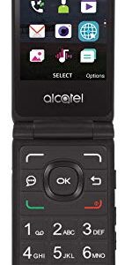 TracFone Carrier-Locked Alcatel MyFlip 4G Prepaid Flip Phone- Black - 4GB - Sim Card Included – CDMA