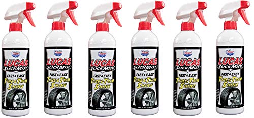 Lucas Oil 10513 Slick Mist Tire and Trim Shine, 24 oz. (Case of 6)