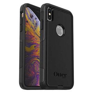 otterbox iphone xs max commuter series case - black, slim & tough, pocket-friendly, with port protection