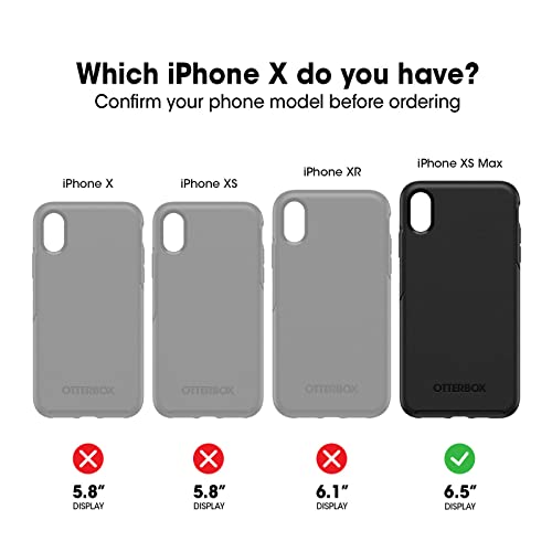 OtterBox iPhone Xs Max Commuter Series Case - BLACK, slim & tough, pocket-friendly, with port protection