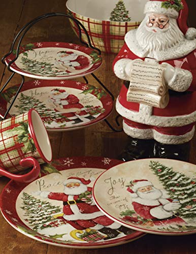 Certified International 89127 Holiday Wishes 16 piece Dinnerware Set, Set of 4, One Size, Mulicolored