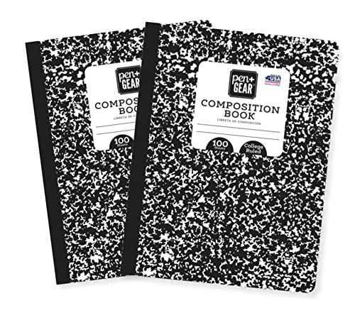 Pen+Gear Composition College Ruled Notebooks Bundle of 2 100 sheets each