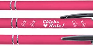 Greeting Pen Breast Cancer Awareness Pens- Soft Touch, 3 Design 6 Pen Set 36082