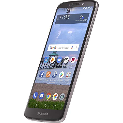 Tracfone Carrier-Locked Motorola Moto e5 4G LTE Prepaid Smartphone - Black - 16GB - Sim Card Included - CDMA