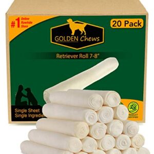 GOLDEN Chews Retriever Roll 7-8 Inches Extra Thick (20 Pack)