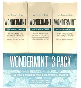 schmidt's wondermint toothpaste, 4.70 oz | pack of 3