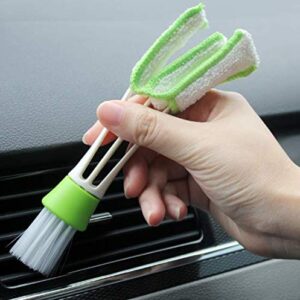 WOIWO Cleaning Brush For Air Outlet Of Two-Headed Car Air Conditioner, Soft Brush For Instrument Panel Dusting, And Cleaning Articles For Interior Decoration