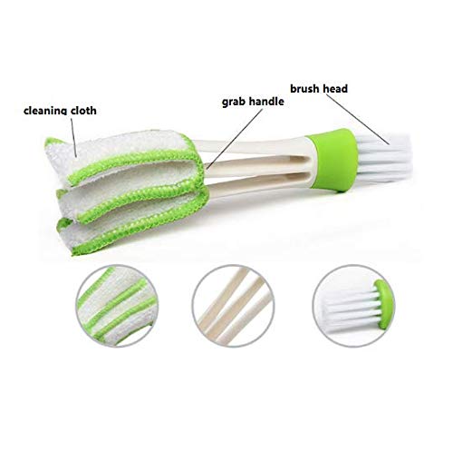 WOIWO Cleaning Brush For Air Outlet Of Two-Headed Car Air Conditioner, Soft Brush For Instrument Panel Dusting, And Cleaning Articles For Interior Decoration