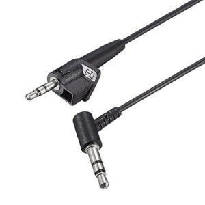 ae2 cord replacement aux cable silver plated upgrade audio lead compatible with bose ae2 ae2i ae2w headphones(black)