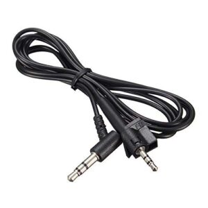 AE2 Cord Replacement AUX Cable Silver Plated Upgrade Audio Lead Compatible with Bose AE2 AE2i AE2w Headphones(Black)