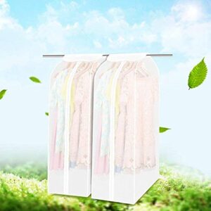 Wardrobe Hanging Clothes Storage Bag/Garment Bag/Peva Translucent Moisture Proof Protector With Magic Tape And Zipper