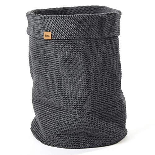 Kvell Rollo Laundry Hamper, Modest Grey