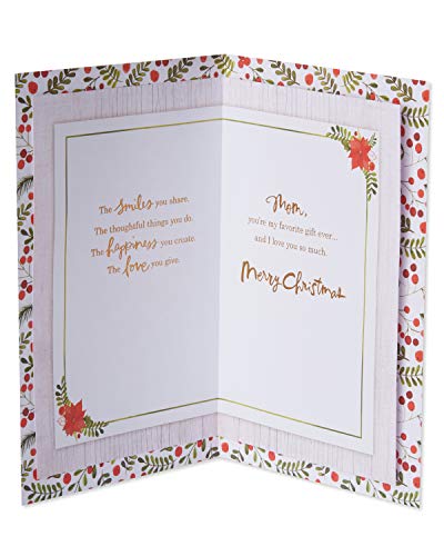 American Greetings Christmas Card for Mom (You're My Favorite Gift)