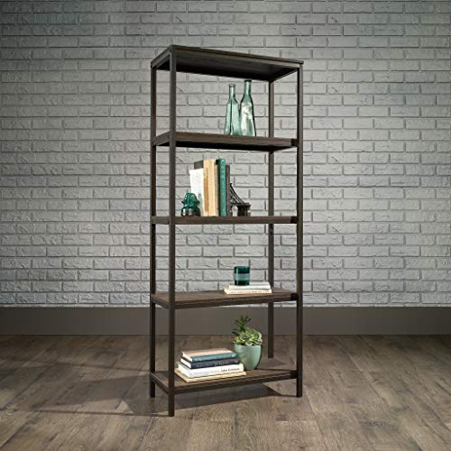 Sauder North Avenue Bookcase, Smoked Oak finish