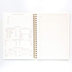 DesignWorks Ink Textured Paper Twin Wire Bound Notebook No. 1, Pacific Forest