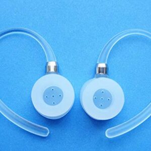 Zotech 2 White Noise Isolating Earhooks for Motorola Elite Flip HZ720, H17, H17txt, H19, H19txt, HX550, H525, H520 Wireless Device