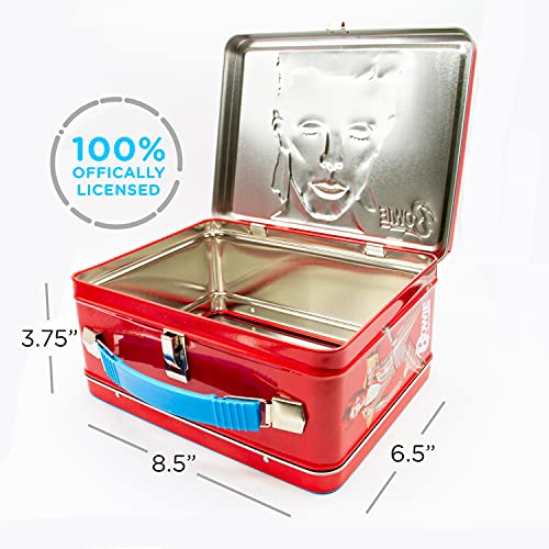 AQUARIUS David Bowie Aladdin Sane Fun Box - Sturdy Tin Storage Box with Plastic Handle & Embossed Front Cover - Officially Licensed Merchandise & Collectible Gift