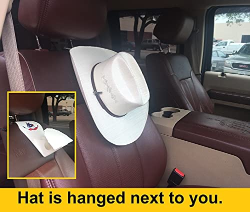 Hat Holders/Racks for Cars & Trucks, Cowboy Hat Hangers for Cars & Trucks (Qty 2)