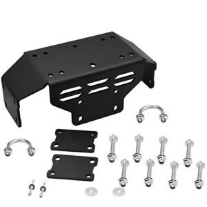 winch mounting plate bracket kit compatible with honda pioneer 500 2015-2023 pioneer 520 2021-2023