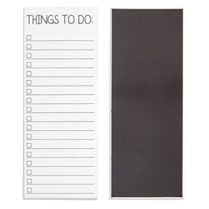 6-Pack Grocery List Magnet Pad for Fridge, To-Do Planner, Things To Buy, Things To Do Shopping Notepad for Locker, Filing Cabinet, Appointment Reminders, Meal Plans (3.5x9 in)