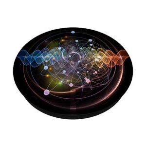 Atomic Nucleus Science and Physics DNA Black Background PopSockets PopGrip: Swappable Grip for Phones & Tablets