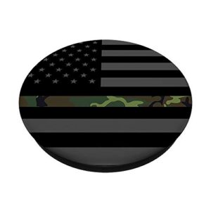 Thin Green Line Popsockets Army Military USA Flag PopSockets PopGrip: Swappable Grip for Phones & Tablets