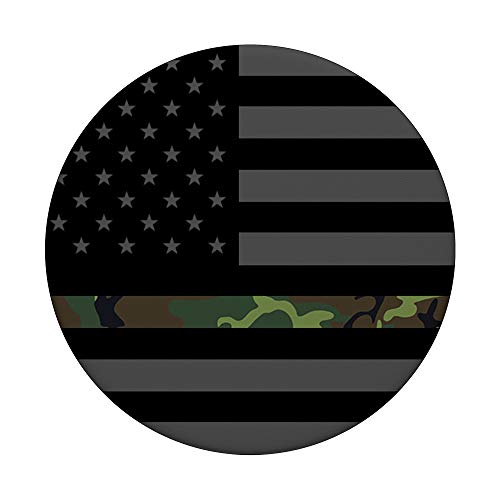 Thin Green Line Popsockets Army Military USA Flag PopSockets PopGrip: Swappable Grip for Phones & Tablets