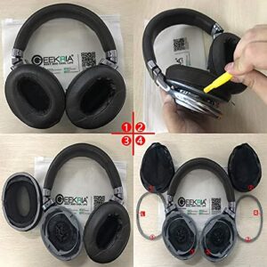GEEKRIA Earpads and Headband Cover Replacement Compatible with Sony MDR-1R, MDR-1RMK2 Headphones Ear Cushion + Headband Protector Cover/Earpads + Headband Protective Sleeve Repair Parts