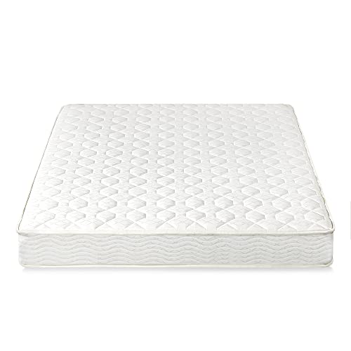 Best Price Mattress 8 Inch Tight Top Innerspring Hybrid Mattress - Comfort Foam Top with Bonnell Spring Base, Full White