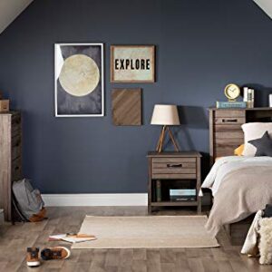 South Shore Ulysses Twin Mates Bed Fall Oak