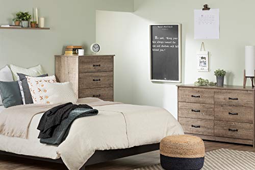 South Shore Tassio 6-Drawer Double Dresser Weathered Oak