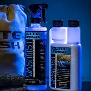 WashMist Waterless Car Wash Kit - Evolutionary Hydrophobic Polymer Technology - Eco-Friendly - Fast Easy to use; Clean Shine, virtually Anywhere, Anytime!