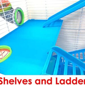 5 Floor Large Twin Towner Large Habitat Syrian Hamster Rodent Gerbil Mouse Mice Rat Wire Animal Cage