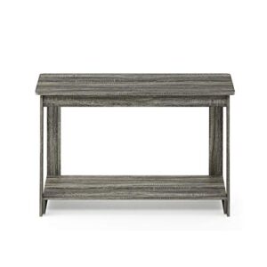 Furinno 18041GYW Beginning TV Stand, French Oak Grey, 15.59 x 35.04 x 21.65 inches