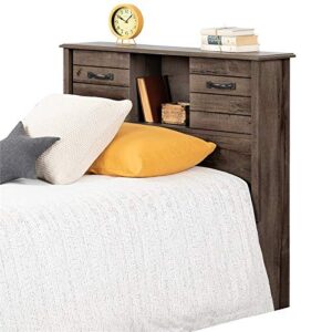 South Shore Ulysses Twin Bookcase Headboard, Fall Oak