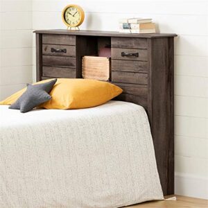 South Shore Ulysses Twin Bookcase Headboard, Fall Oak