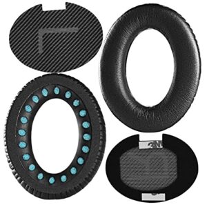 qc25 replacement pads ear soundlink earpads cover ear cushion kit headphone earcups compatible with bose soundtrue/soundlink/quietcomfort 25 wireless headphones ii cushions .(black)