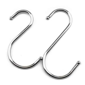lqj pro s hooks (size medium and large) closet hooks no scrach 16 pack heavy duty metal rustproof sturdy versatile hooks for hanging jeans pots pans kitchen utensils from wire shelving or pot rack