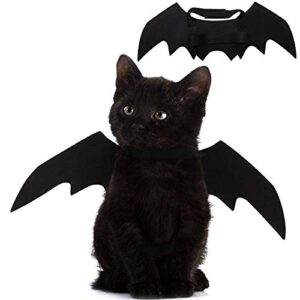 pet cat bat wings for halloween party decoration, puppy collar leads cosplay bat costume,cute puppy cat dress up accessories