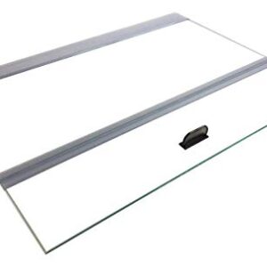 H2Pro Glass Canopy 2 Piece Set for Aqueon All Glass 75/90/110 Gallon 48x18 Aquarium Fish Tank (Each Piece Measure 22.08 x 16.57 x 0.16in)