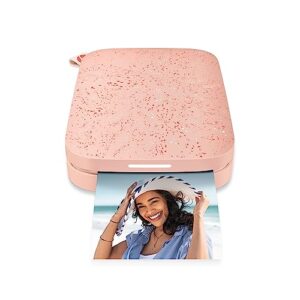 hp sprocket portable 2x3" instant color photo printer (blush) print pictures on zink sticky-backed paper from your ios & android device.