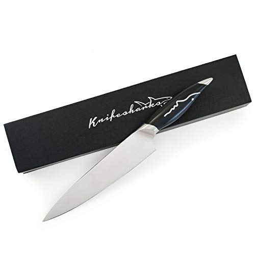 Knifesharks Chef Knife 8 inch - Japanese Super Steel - Razor Sharp, Superb Edge Retention, Rust-Proof, Stain & Corrosion Resistant Chefs Knives