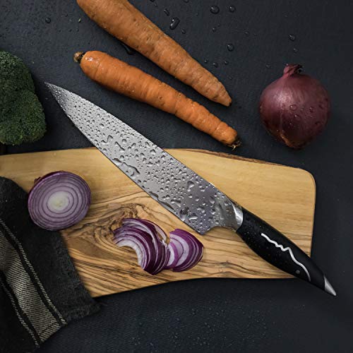 Knifesharks Chef Knife 8 inch - Japanese Super Steel - Razor Sharp, Superb Edge Retention, Rust-Proof, Stain & Corrosion Resistant Chefs Knives