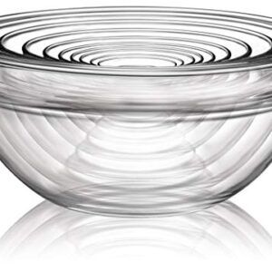 Luminarc Stackable Bowl 10-Piece Set, Glass, 1, Clear