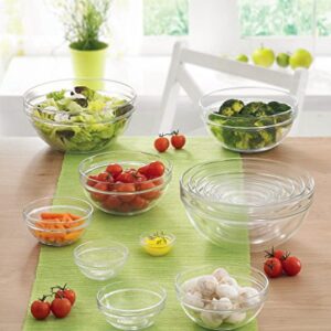 Luminarc Stackable Bowl 10-Piece Set, Glass, 1, Clear